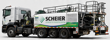 Hydroseeder SCHEIER monté sur camion